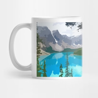 Lake Louise Digital Painting Mug